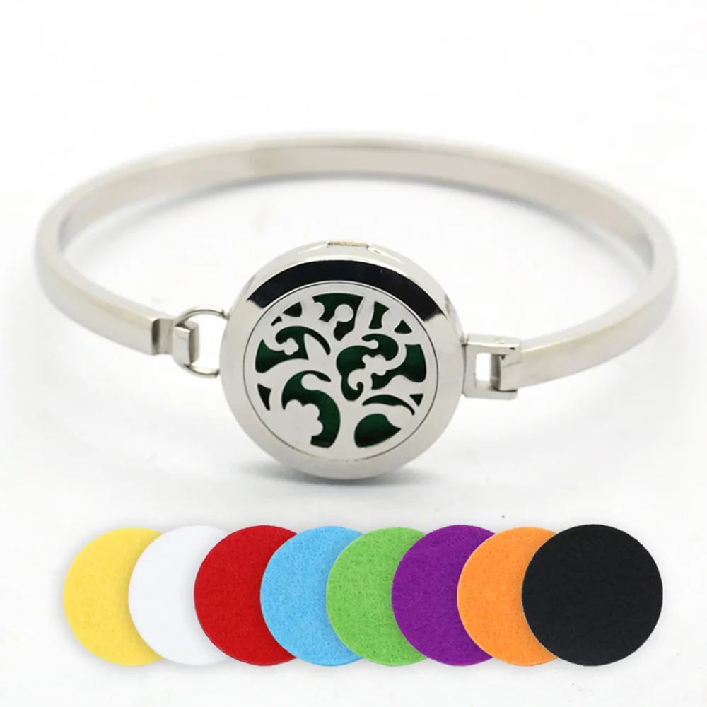 BOFEE Tree Of Life Locket Bracelet Bangle Aromatherapy Essential Oil Diffuser Stainless Steel Perfume Fashion Jewelry Gift 25mm
BOFEE Tree Of Life Locket Bracelet Bangle Aromatherapy Essential Oil Diffuser Stainless Steel Perfume Fashion Jewelry Gift 25mm