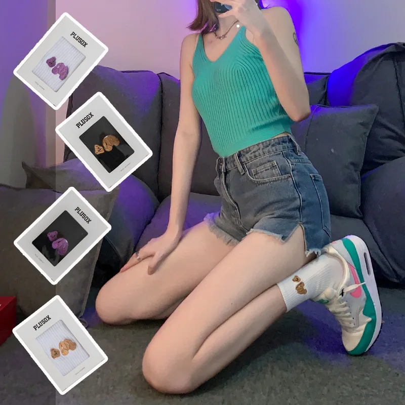 Purple Palm Tree Broken Head Bear Angel Embroidery Sports Men And Women Socks Ins Tide Tube Socks Cotton Socks Tide Socks
Purple Palm Tree Broken Head Bear Angel Embroidery Sports Men And Women Socks Ins Tide Tube Socks Cotton Socks Tide Socks