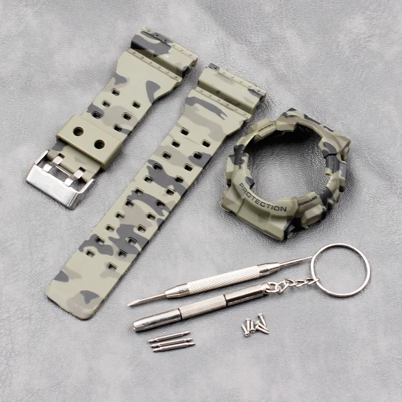Camo Resin Strap Case Men's Pin Buckle Watch Accessories for G-SHOCK GA-110 GA-100 GD-120 5146 5081 Waterproof Rubber Strap
Camo Resin Strap Case Men's Pin Buckle Watch Accessories for G-SHOCK GA-110 GA-100 GD-120 5146 5081 Waterproof Rubber Strap