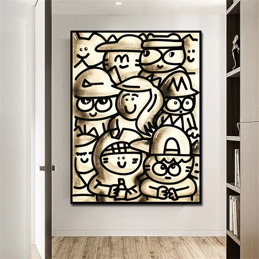 Funny Stick Drawing Figures Canvas Paintings Art Wall Posters And Prints Modern Nordic Style Picture For Living Room Home Decor
Funny Stick Drawing Figures Canvas Paintings Art Wall Posters And Prints Modern Nordic Style Picture For Living Room Home Decor