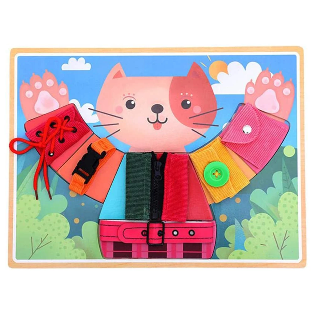 Wooden Basic Skills Activity Board for Fine Motor Skills and Dressing Learning Teaches Toy for Kids Baby Toys
Wooden Basic Skills Activity Board for Fine Motor Skills and Dressing Learning Teaches Toy for Kids Baby Toys