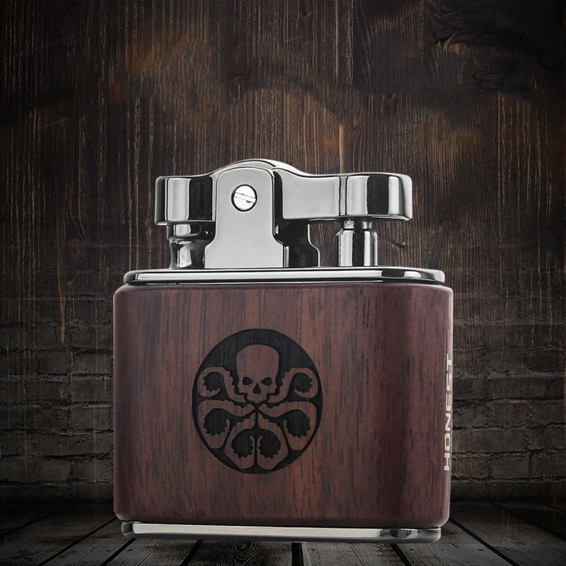 Retro Wooden Beads Lighter Flint Kerosene Lighter Gasoline Rosewood Solid Personality Creative Lighter collection Gadget For Man
Retro Wooden Beads Lighter Flint Kerosene Lighter Gasoline Rosewood Solid Personality Creative Lighter collection Gadget For Man