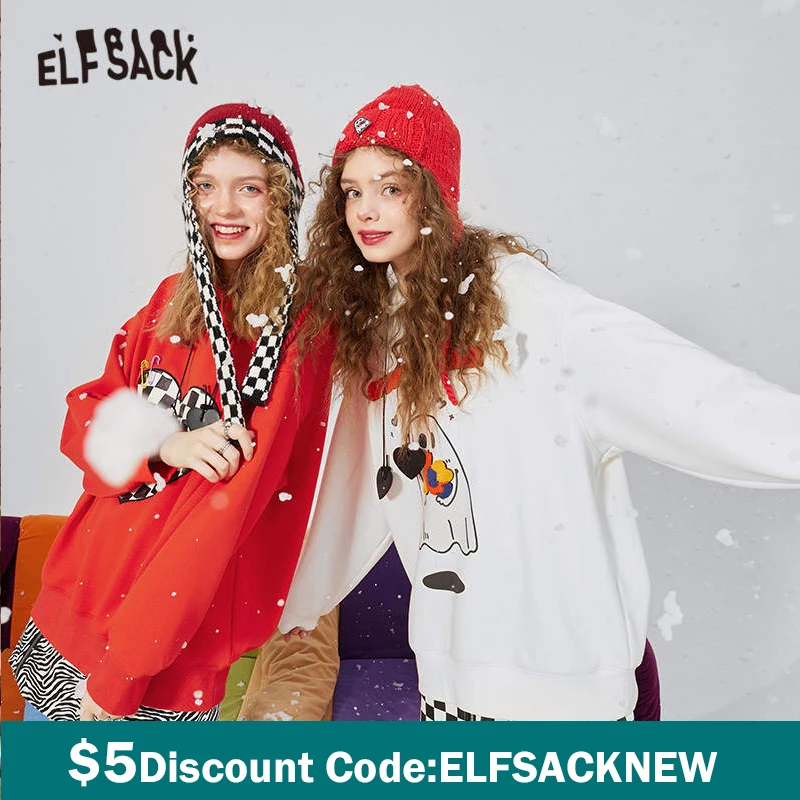 ELFSACK Harajuku Cartoon Print Chic Drawstring Casual Hoodies Sweatshirt Women,2021 Winter Vintage Korean Ladies Christmas Top
ELFSACK Harajuku Cartoon Print Chic Drawstring Casual Hoodies Sweatshirt Women,2021 Winter Vintage Korean Ladies Christmas Top