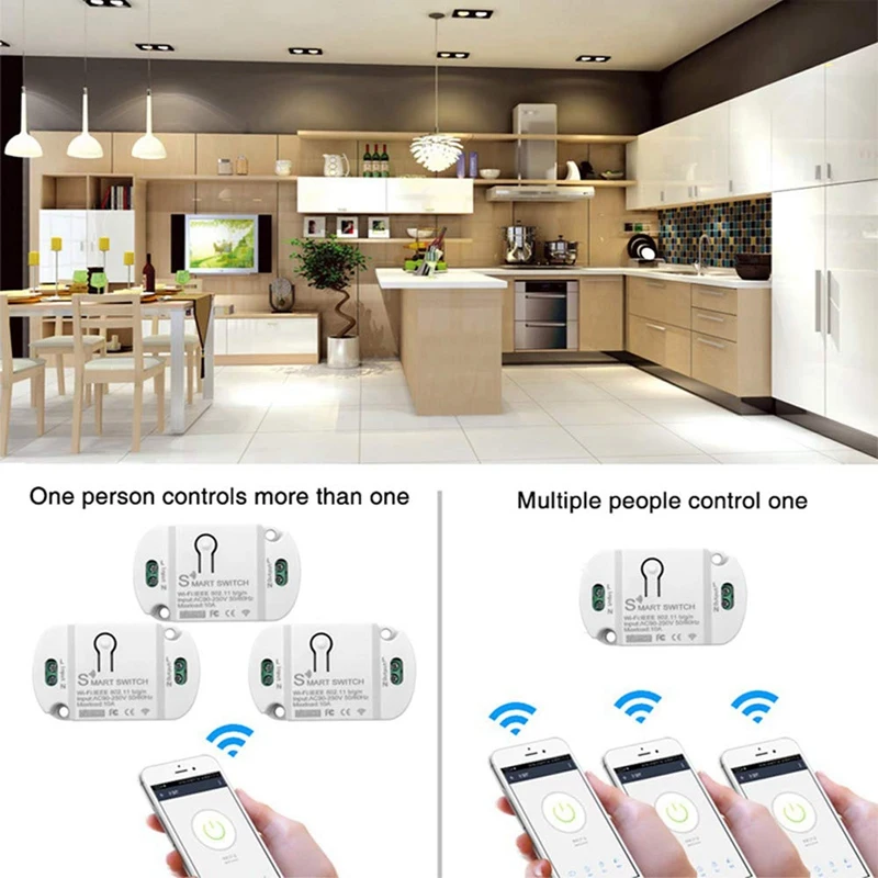 5 шт. Новый мини-модуль переключателя EWelink для умного дома WiFi + Bluetooth приложение