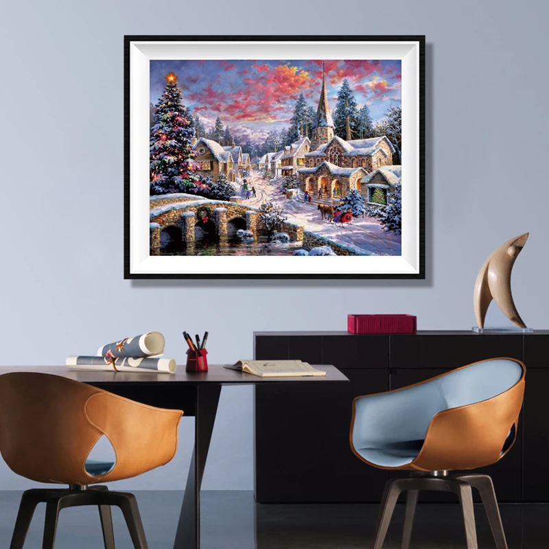 5D DIY Diamond Painting Christmas House Scenery Embroidery AB Drill Cross Stitch Canvas Lace Mosaic Needlework Home Decor Gift
5D DIY Diamond Painting Christmas House Scenery Embroidery AB Drill Cross Stitch Canvas Lace Mosaic Needlework Home Decor Gift