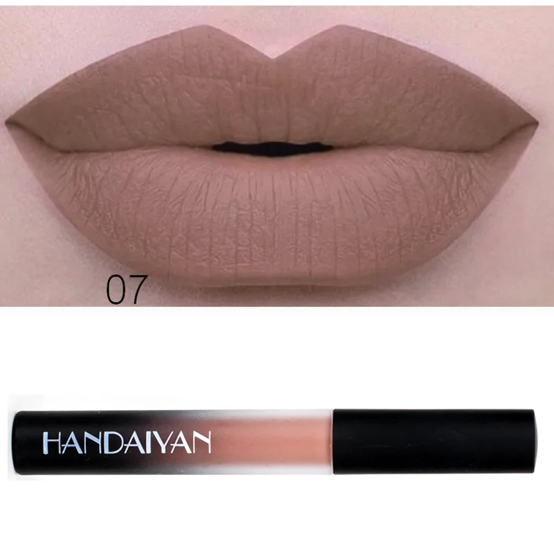 Hot Selling Handaiyan Charm Matte Lip Gloss Matte Non-Stick Liquid Lipstick Makeup Gift for Women Cosmetic
Hot Selling Handaiyan Charm Matte Lip Gloss Matte Non-Stick Liquid Lipstick Makeup Gift for Women Cosmetic