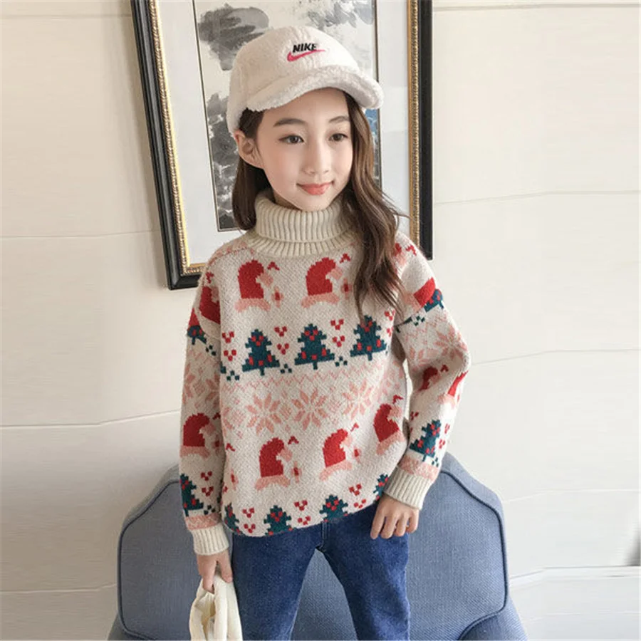 Kids Girl Sweater Tricots Turtleneck Pullover Baby Winter Tops Sweaters Autumn Girl Warm Sweater Pull
Kids Girl Sweater Tricots Turtleneck Pullover Baby Winter Tops Sweaters Autumn Girl Warm Sweater Pull