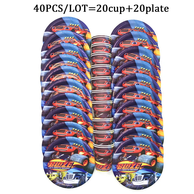 40PC Blaze And Machines Car Theme Kids Birthday Plate Cup Party Decoration Set Party Supplies Baby Birthday Event Party Supplies
40PC Blaze And Machines Car Theme Kids Birthday Plate Cup Party Decoration Set Party Supplies Baby Birthday Event Party Supplies