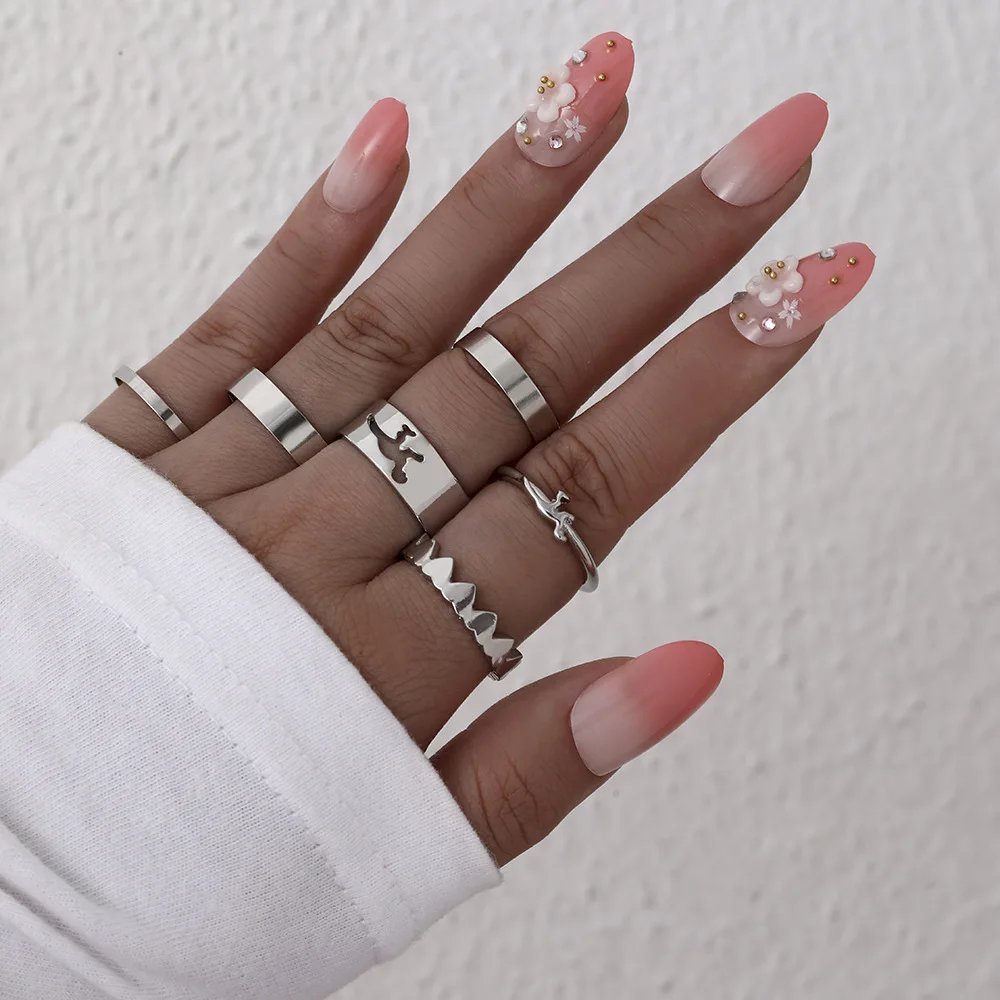 Набор винтажных Т-образных колец в стиле панк/Динозавр для мужчин и женщин, 6/7/9 шт.
Набор винтажных Т-образных колец в стиле панк/Динозавр для мужчин и женщин, 6/7/9 шт.