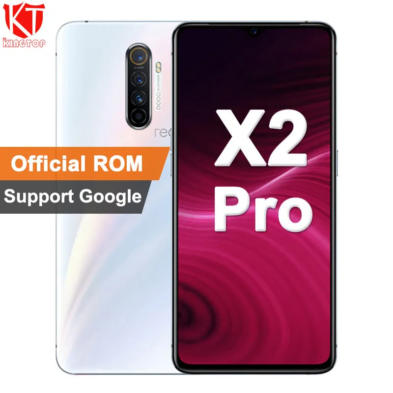 Оригинальный мобильный телефон realme X2 Pro 6 5 "Snapdragon 855 Plus NFC 6G RAM 64G ROM 64MP камера 50W Super
