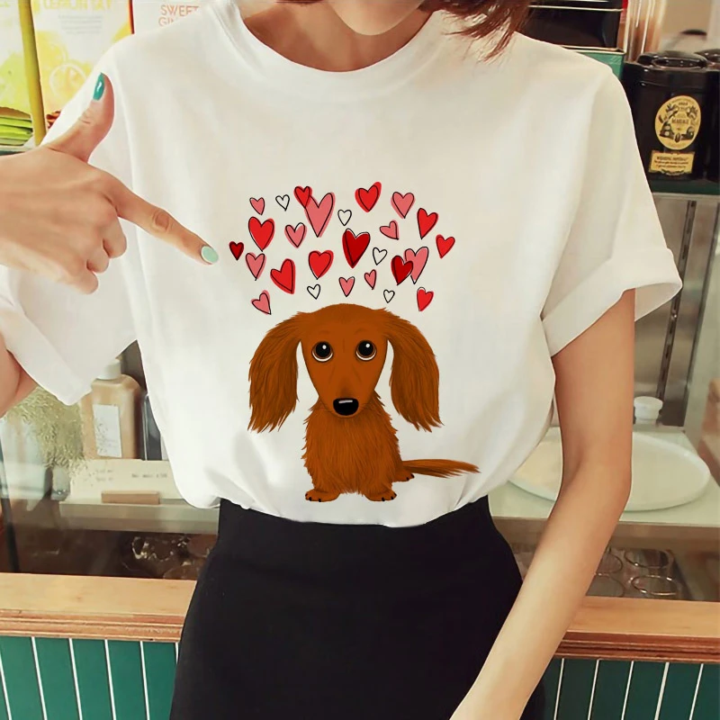 Футболка с принтом щенков Kawaii, ретро топы, Футболка Harajuku с круглым вырезом и коротким рукавом, женская, 2021
Футболка с принтом щенков Kawaii, ретро топы, Футболка Harajuku с круглым вырезом и коротким рукавом, женская, 2021