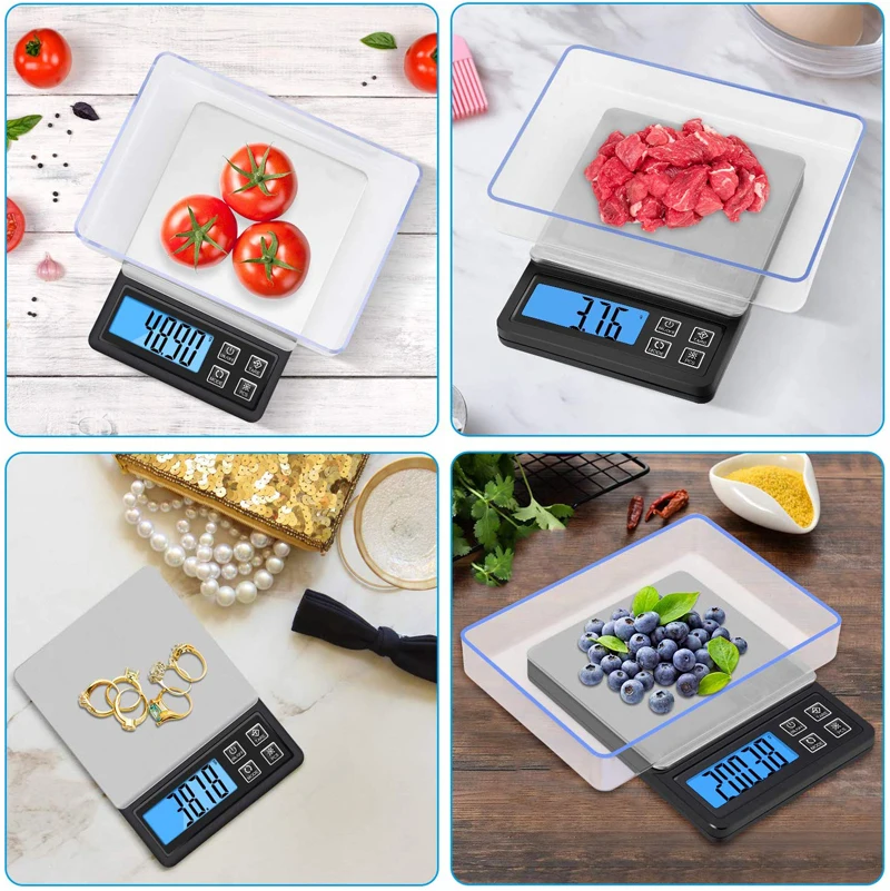 Высокоточные карманные пищевые весы цифровые кухонные с ЖК-дисплеем ювелирные 6