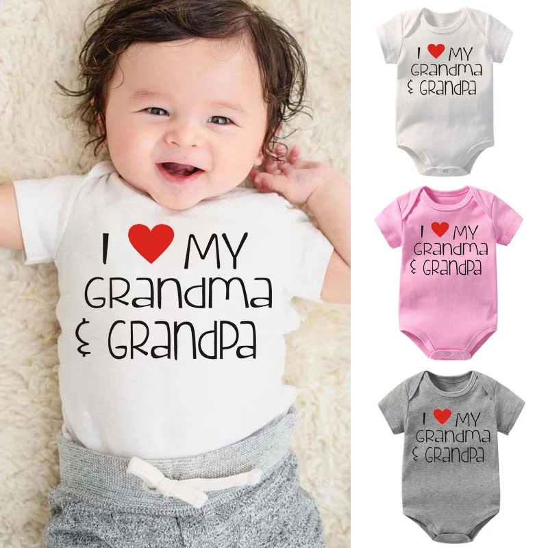 Newborn Baby I Love My Grandma Grandpa Printed Cotton Romper Cute Kid Toddler Jumpsuit Summer O Neck Unisex Baby Clothes 5039
Newborn Baby I Love My Grandma Grandpa Printed Cotton Romper Cute Kid Toddler Jumpsuit Summer O Neck Unisex Baby Clothes 5039