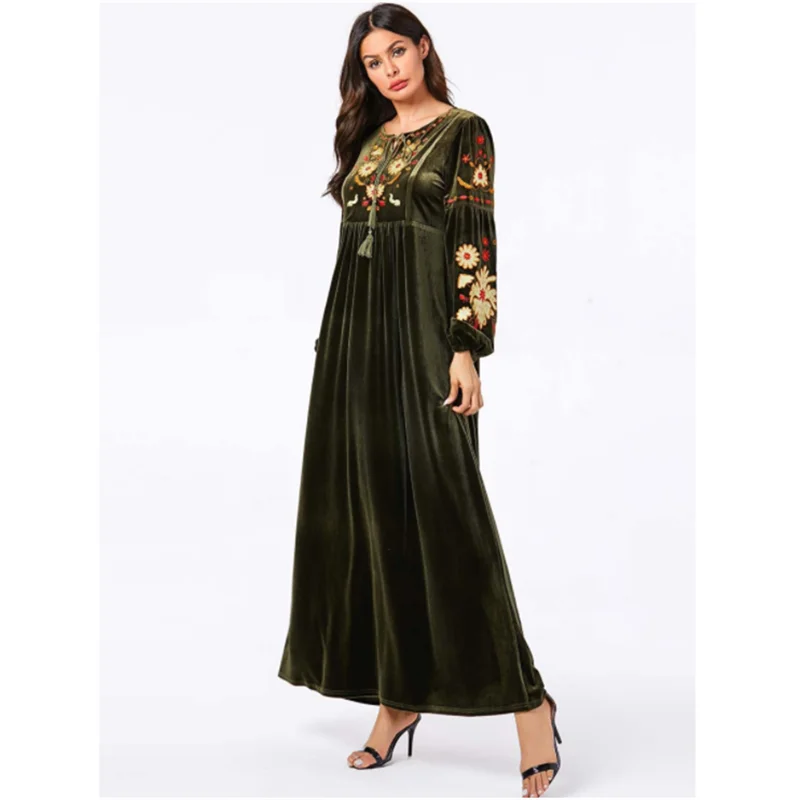 Velvet Arabic Dress Long Muslim Dress Modest Muslim Party Evening Dresses Islamic Kaftan Maxi Dresses
Velvet Arabic Dress Long Muslim Dress Modest Muslim Party Evening Dresses Islamic Kaftan Maxi Dresses