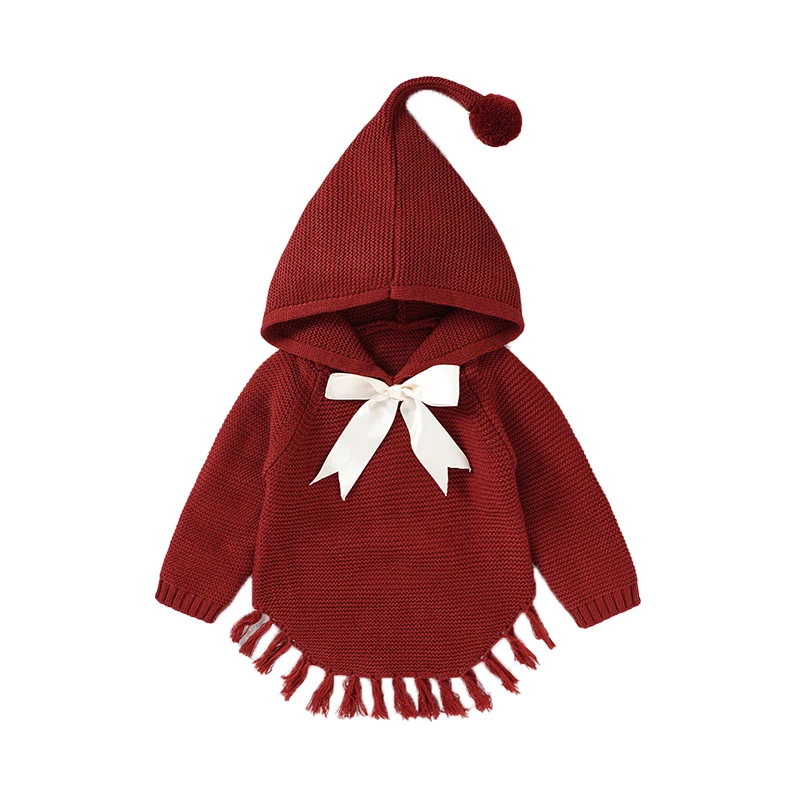 Baby Hooded Cape Autumn Winter Long Sleeve Knitted Tassels Cloak for Girls and Boys Hot Sale Kids Clothes
Baby Hooded Cape Autumn Winter Long Sleeve Knitted Tassels Cloak for Girls and Boys Hot Sale Kids Clothes