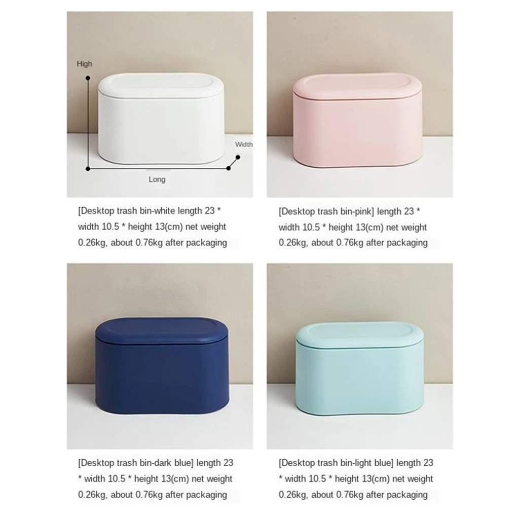 Mini Desktop Plastic Waste Bins With Lid Household Clean Trash Desk Practical Rubbish Trash Bucket
Mini Desktop Plastic Waste Bins With Lid Household Clean Trash Desk Practical Rubbish Trash Bucket