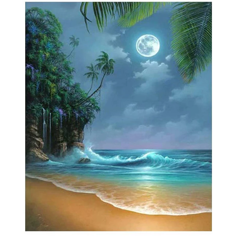 DIY Diamond Painting 5D Full Diamond Diamond Embroidery Beautiful Moonlight Decoration Mosaic Christmas Gift Hanging Picture
DIY Diamond Painting 5D Full Diamond Diamond Embroidery Beautiful Moonlight Decoration Mosaic Christmas Gift Hanging Picture