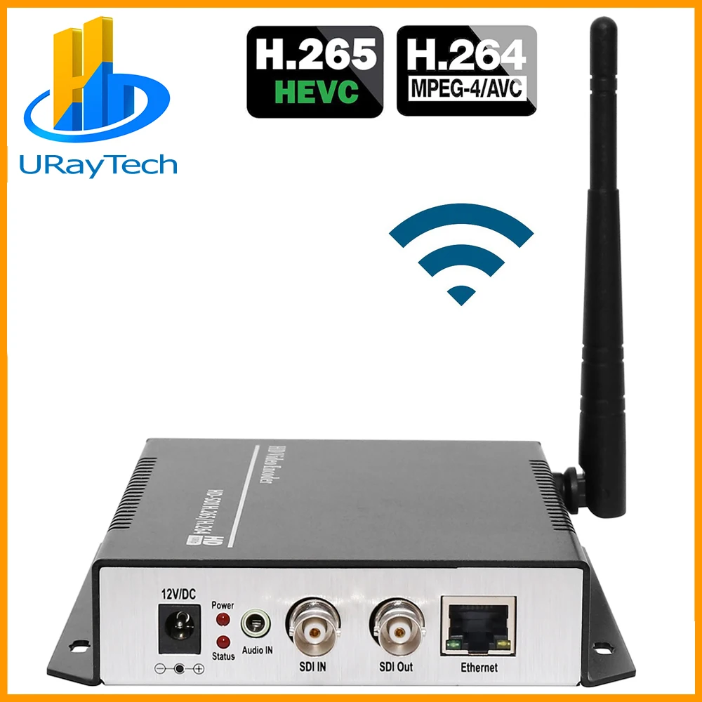 Фото Беспроводной кодировщик HEVC H.265 H.264 SD HD 3G SDI to IP потоковое видео Wi Fi - купить