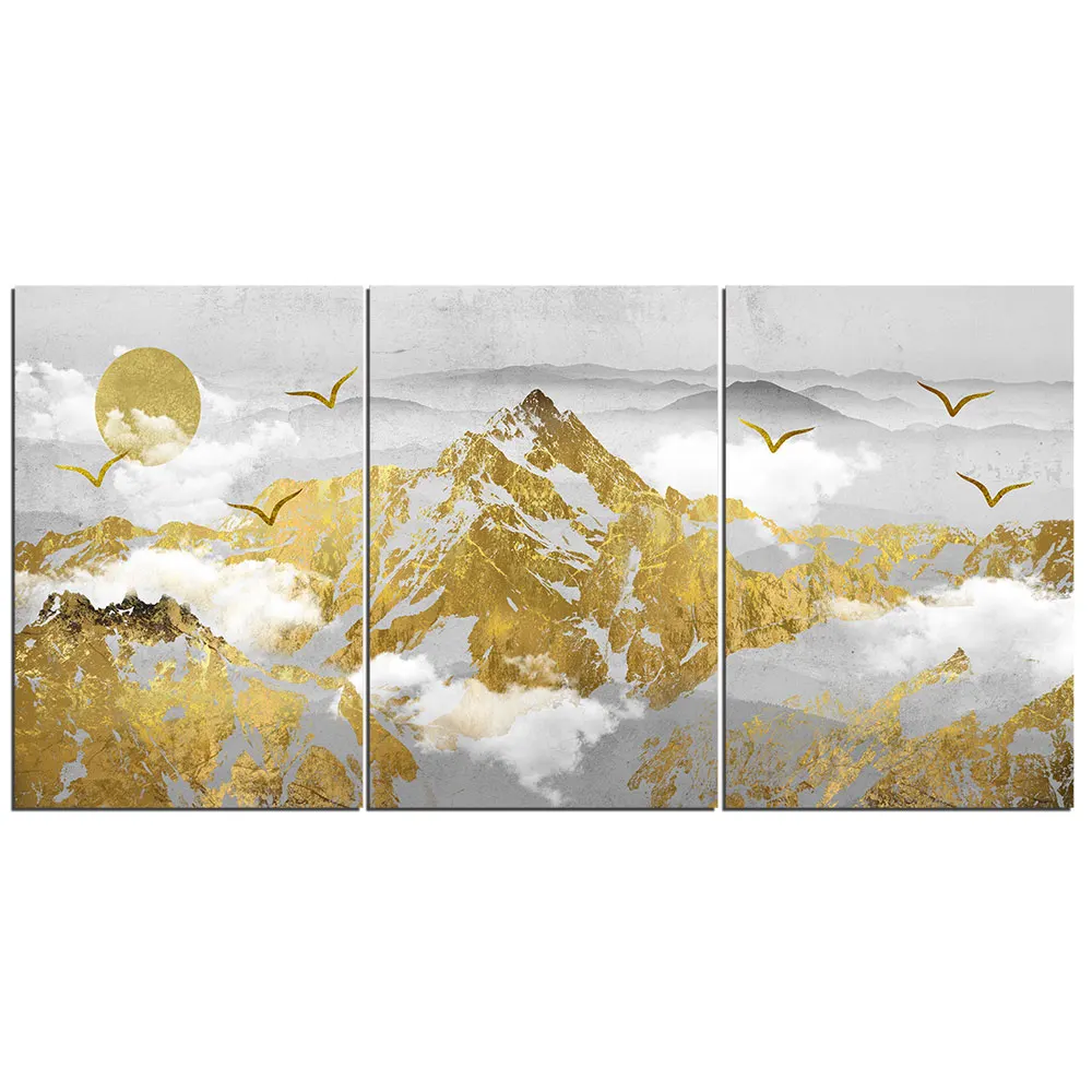 3 Pieces Golden Snow Mountain Prints Pictures Poster Wall Art Canvas Paintings Home Decor Artworks
3 Pieces Golden Snow Mountain Prints Pictures Poster Wall Art Canvas Paintings Home Decor Artworks