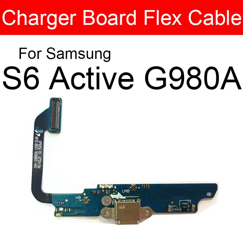 USB зарядное устройство разъем гибкий кабель для Samsung Galaxy S6 Active G890A SM Usb порт Doack