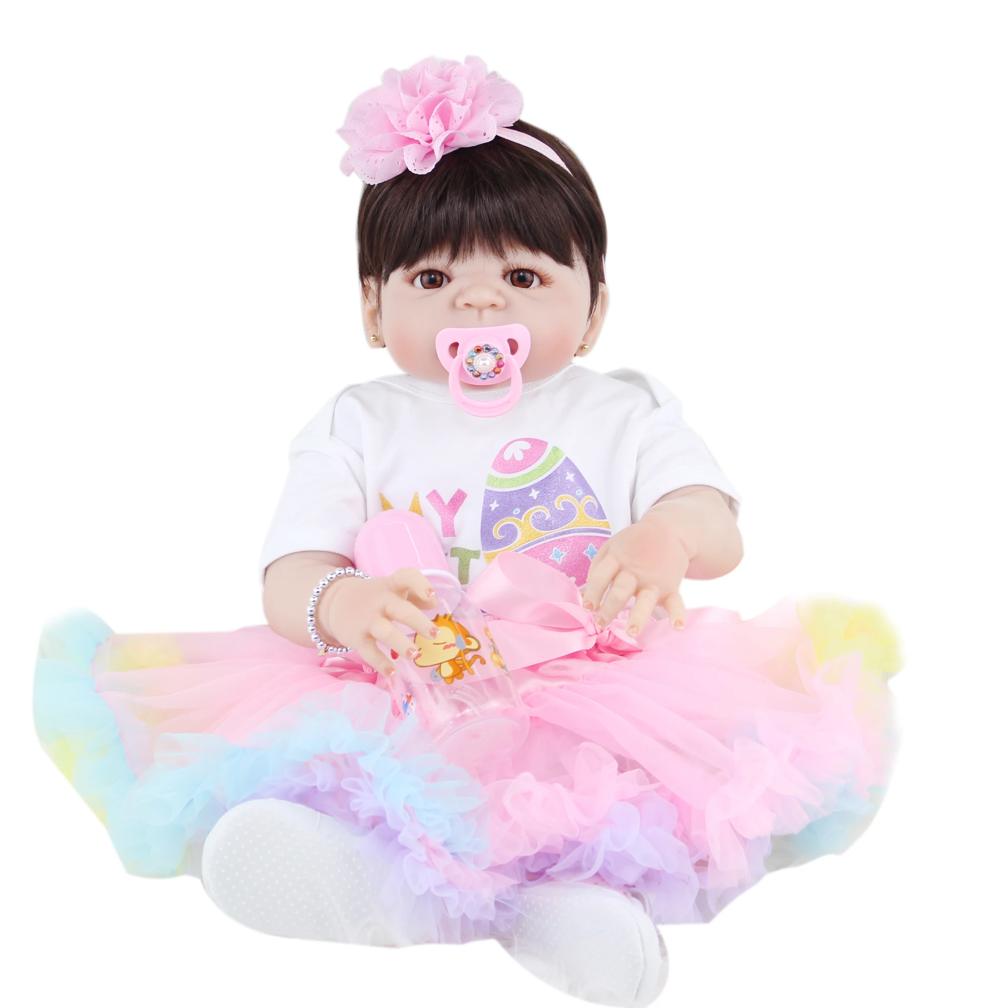 BZDOLL 55 CM Full Silicone Reborn Girl Baby Doll Toys Realistic Newborn Princess Toddler Boneca Lovely Birthday Gift Present
BZDOLL 55 CM Full Silicone Reborn Girl Baby Doll Toys Realistic Newborn Princess Toddler Boneca Lovely Birthday Gift Present
