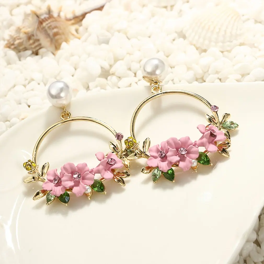 Fashion Fabric Flower Drop Earrings For Women Statement Colorful Petal Circle Big Fancy Earring Jewelry
Fashion Fabric Flower Drop Earrings For Women Statement Colorful Petal Circle Big Fancy Earring Jewelry