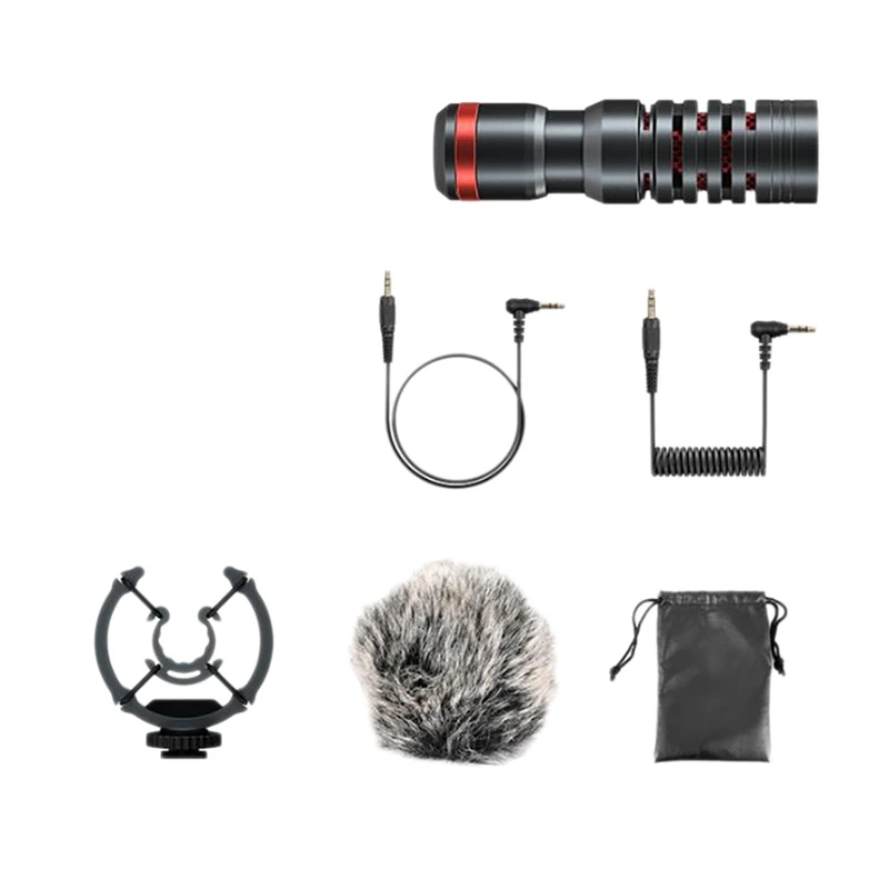 Video Microphone with Shock-Absorbing Bracket Windscreen Suitable for iPhone/Andoid Smartphones Digital Slr Cameras
Video Microphone with Shock-Absorbing Bracket Windscreen Suitable for iPhone/Andoid Smartphones Digital Slr Cameras