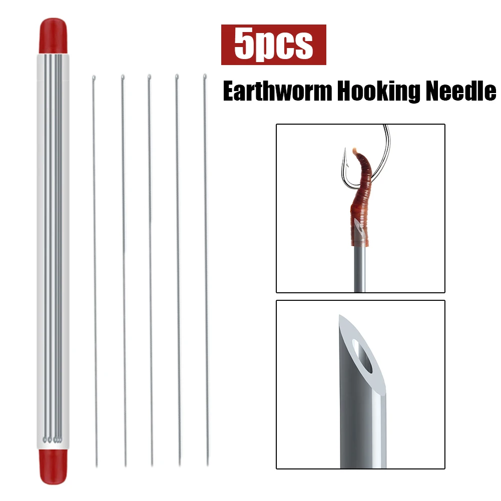 5Pc Earthworm Hooking Needle Stainless Steel Hollow Gas Needle Fishing Tool Worm Baiting Needle Driller 20cm Hook Needles
5Pc Earthworm Hooking Needle Stainless Steel Hollow Gas Needle Fishing Tool Worm Baiting Needle Driller 20cm Hook Needles