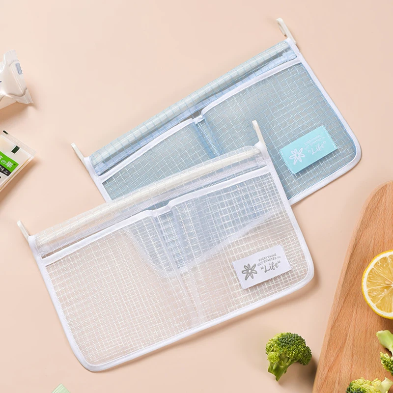 Refrigerator Hanging Bag Double Compartment Milti-purpose Seasoning Bag Storage Bag Organizer Mesh Bag Sundries Classification
Refrigerator Hanging Bag Double Compartment Milti-purpose Seasoning Bag Storage Bag Organizer Mesh Bag Sundries Classification