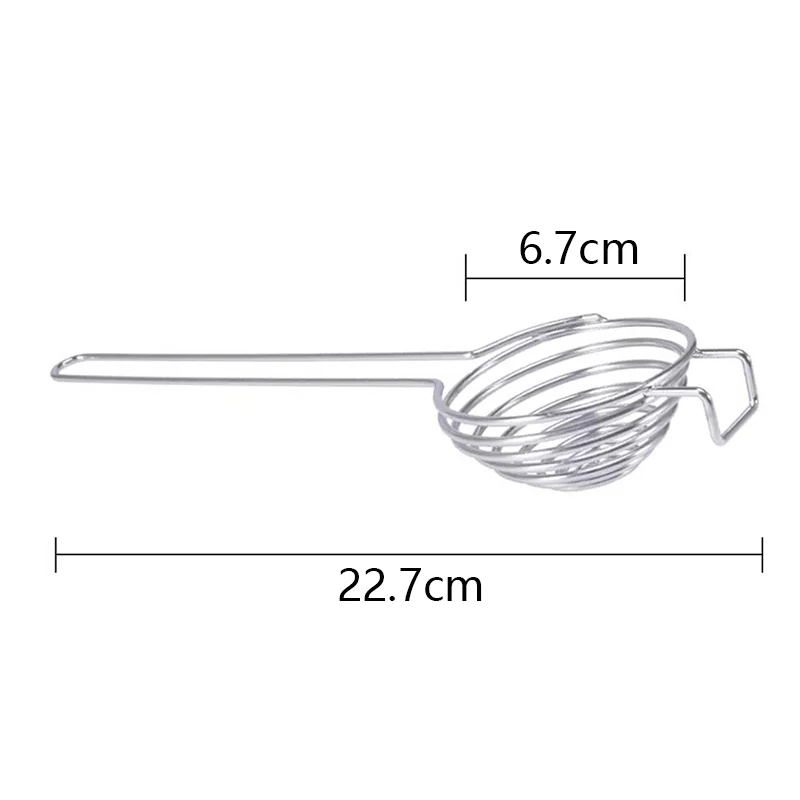 Stainless Steel Egg White Separator Spiral Long Handle Egg Yolk Divider Kitchen Cooking Tools
Stainless Steel Egg White Separator Spiral Long Handle Egg Yolk Divider Kitchen Cooking Tools