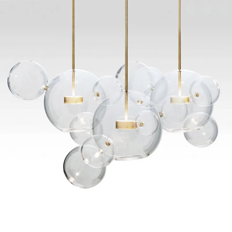 Nordic lamps creative personality LED living room restaurant magic bean molecule bubble glass chandelier
Nordic lamps creative personality LED living room restaurant magic bean molecule bubble glass chandelier