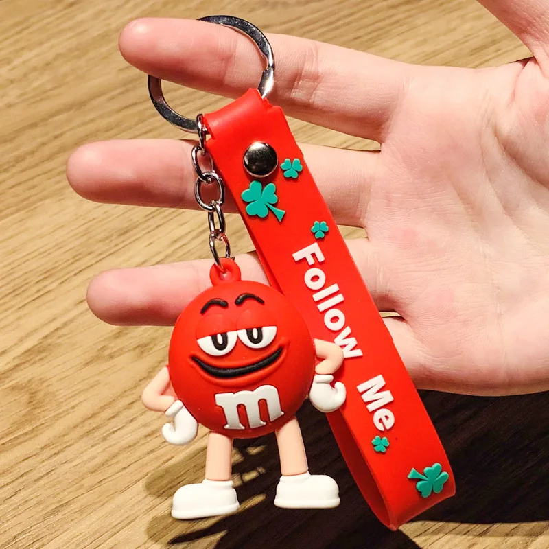 M letter chocolate bean doll pendant three dimensional cartoon key ring lovers key ring cute schoolbag pendant car key ring
M letter chocolate bean doll pendant three dimensional cartoon key ring lovers key ring cute schoolbag pendant car key ring