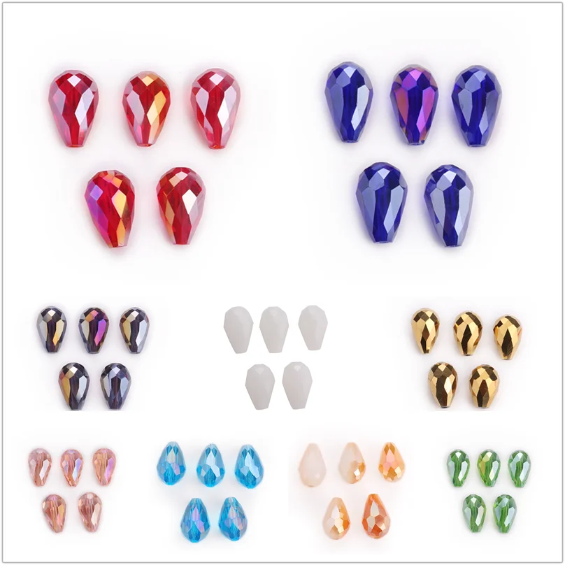 DIY Loose Necklace Bracelet Faceted Beads 18x12mm Mixed Glass Spacer Wholesale 20pcs Jewelry Making Teardrop Crystal Bulk Charms
DIY Loose Necklace Bracelet Faceted Beads 18x12mm Mixed Glass Spacer Wholesale 20pcs Jewelry Making Teardrop Crystal Bulk Charms