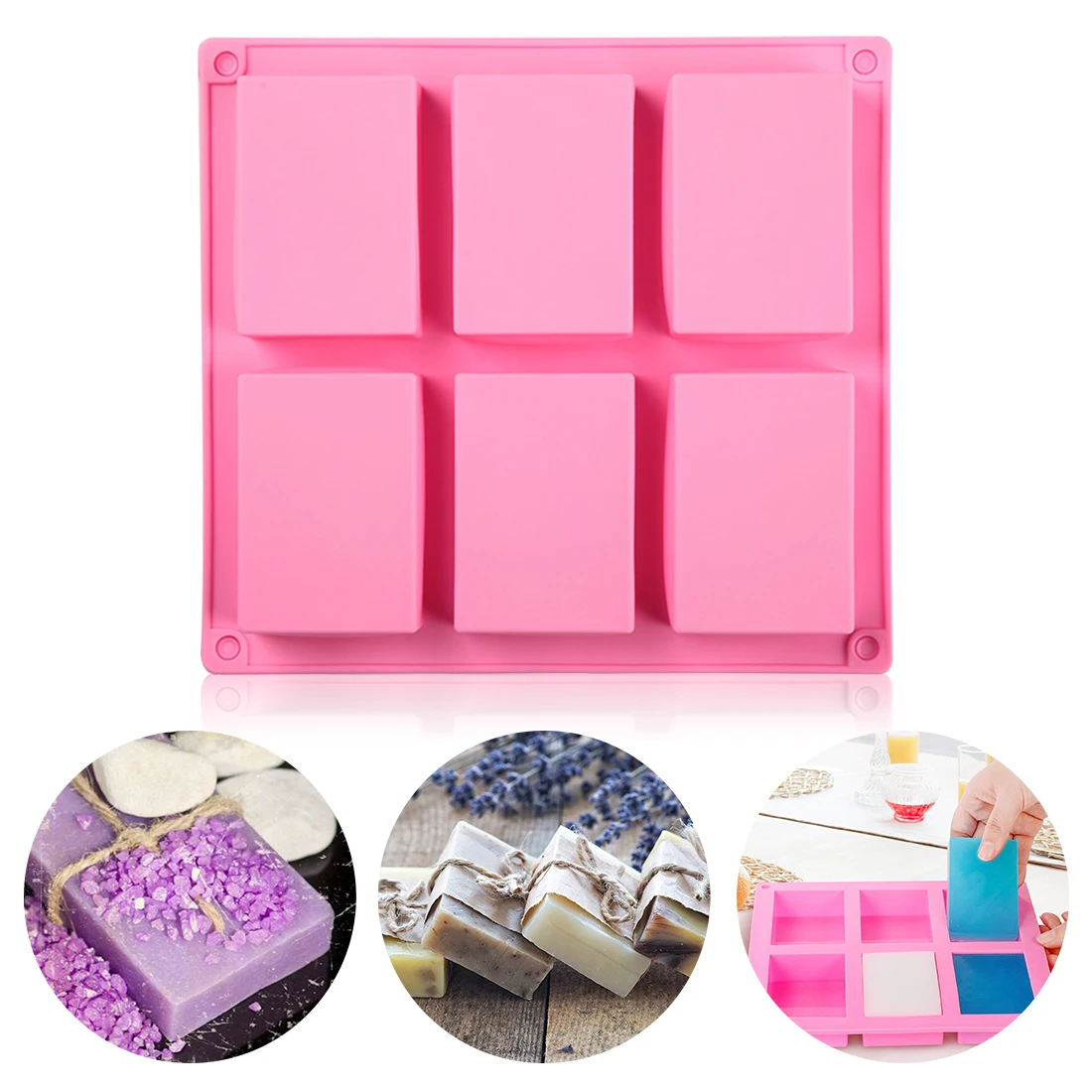 Silicone Pudding Candy Mold 6 Cavitives Square Silicone Soap Mold Handmade Candle Decorating Mould Soap Home Handmade Supplies
Silicone Pudding Candy Mold 6 Cavitives Square Silicone Soap Mold Handmade Candle Decorating Mould Soap Home Handmade Supplies