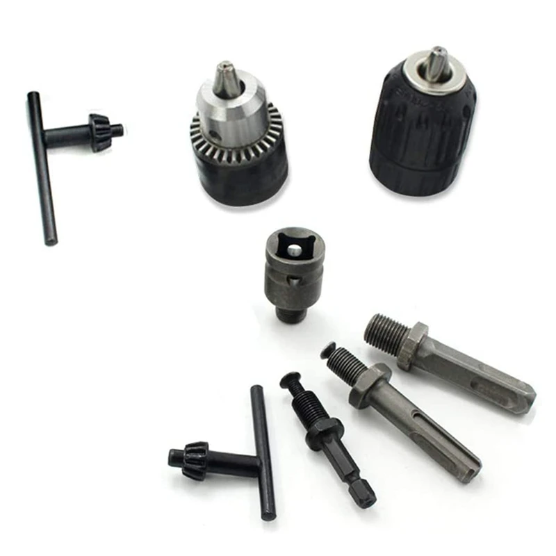 8PCS 1/2inch 1.5-13mm -20UNF Keyed Drill Chuck Converter Tool Kit with Heavy Duty Socket Adapter,Drill Chuck Key 
8PCS 1/2inch 1.5-13mm -20UNF Keyed Drill Chuck Converter Tool Kit with Heavy Duty Socket Adapter,Drill Chuck Key