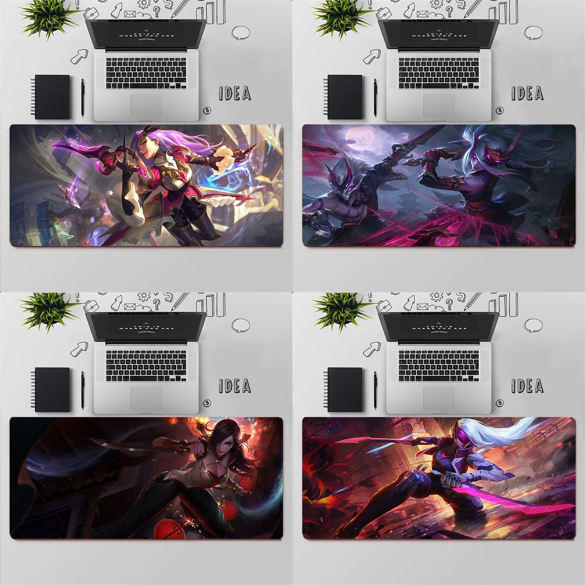 Gaming Mouse Pad Large Mouse Pad PC Gamer Computer Mouse Mat Big Mousepad Keyboard Desk Mat League of Legend Katarina Mause Pad
Gaming Mouse Pad Large Mouse Pad PC Gamer Computer Mouse Mat Big Mousepad Keyboard Desk Mat League of Legend Katarina Mause Pad