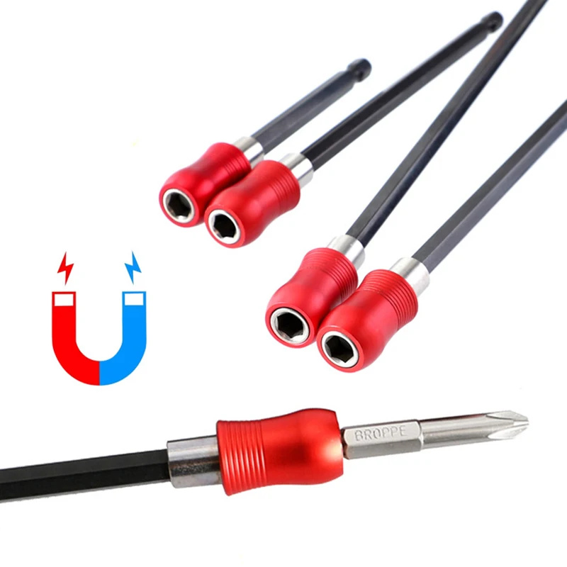 60-300mm Magnetic Screwdriver Bit Holder Extension Connection Rod 1/4 " Hex Shank For Single-head Bit Connection Electric Drill
60-300mm Magnetic Screwdriver Bit Holder Extension Connection Rod 1/4 " Hex Shank For Single-head Bit Connection Electric Drill