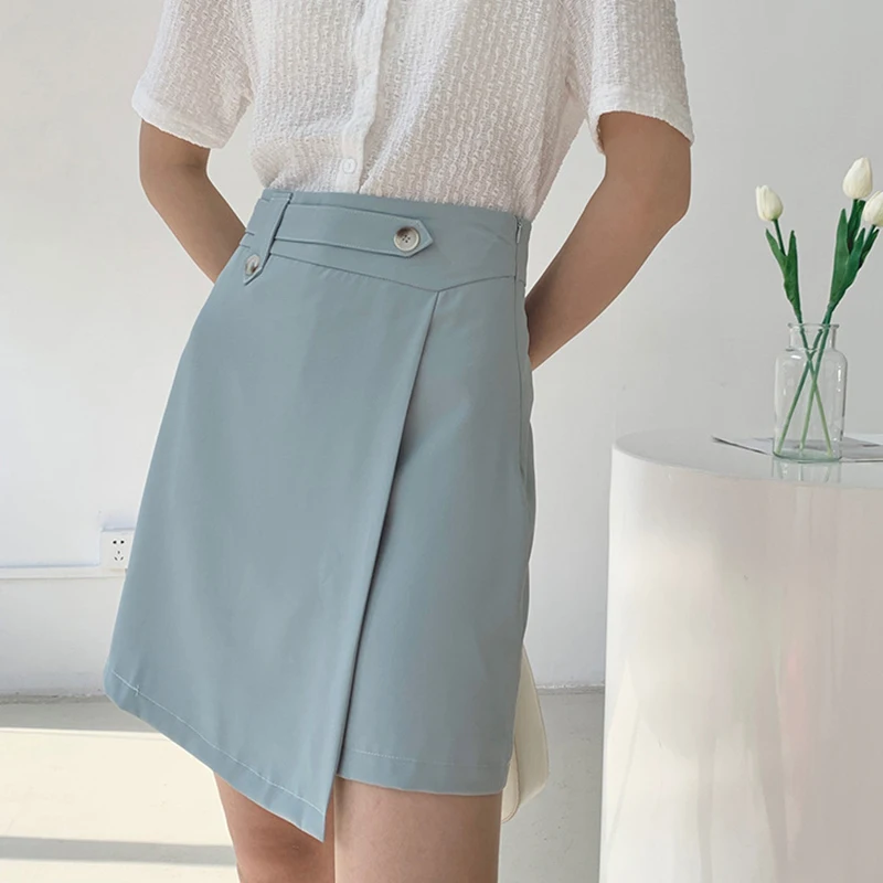 GALCAUR Black Casual Skirt For Women High Waist A Line Patchwork Button Designer Minimalist Solid Skirts Females Summer Clothing 
GALCAUR Black Casual Skirt For Women High Waist A Line Patchwork Button Designer Minimalist Solid Skirts Females Summer Clothing
