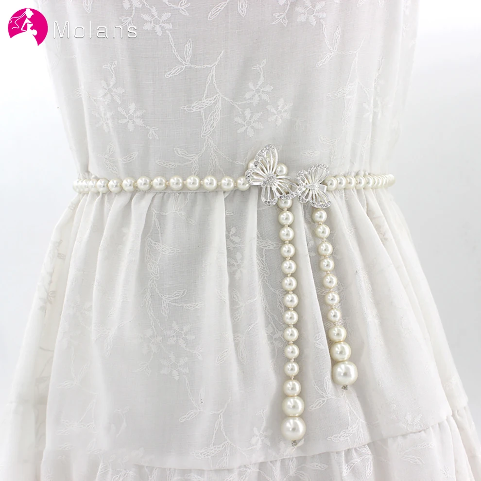 Molans Rhinestone Belts for Women Pearl Belt Waist Belt Elastic Buckle Pearl Chain Belt Girls Bride Dress Wedding Accessories
Molans Rhinestone Belts for Women Pearl Belt Waist Belt Elastic Buckle Pearl Chain Belt Girls Bride Dress Wedding Accessories