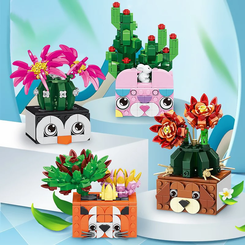 City Street Bonsai Series Idea Bouquet Potted Ornaments Building Blocks Animals Bricks DIY Friends Educational Toys For Children
City Street Bonsai Series Idea Bouquet Potted Ornaments Building Blocks Animals Bricks DIY Friends Educational Toys For Children