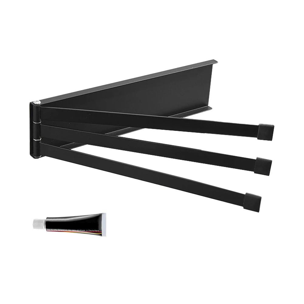 Bar Hanger 180 Degrees Rotation Iron Kitchen Easy Install Swivel Towel Rack With 3 Arm Wall Mounted Self Adhesive Space Saving
Bar Hanger 180 Degrees Rotation Iron Kitchen Easy Install Swivel Towel Rack With 3 Arm Wall Mounted Self Adhesive Space Saving