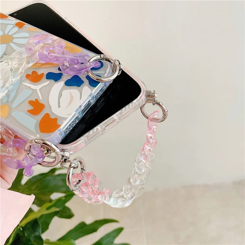 For iPhone 12 11 Pro Max Cases Flower Chain Wristband Phone Case For iPhone X XR XS Max 7 8 Plus Silicone Back Cover
For iPhone 12 11 Pro Max Cases Flower Chain Wristband Phone Case For iPhone X XR XS Max 7 8 Plus Silicone Back Cover