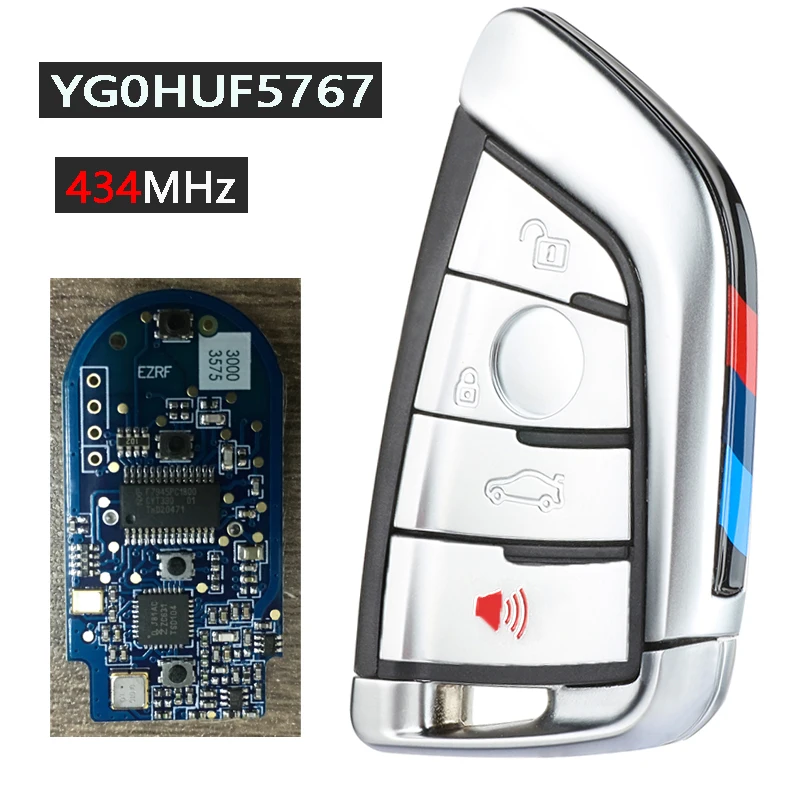 KEYECU 315/434/868 МГц PCF7953 Чип CAS4 CAS4 + Модифицированная система 4-кнопочного дистанционного брелока для BMW F Chassis 5 7 Series Silver
KEYECU 315/434/868 МГц PCF7953 Чип CAS4 CAS4 + Модифицированная система 4-кнопочного дистанционного брелока для BMW F Chassis 5 7 Series Silver