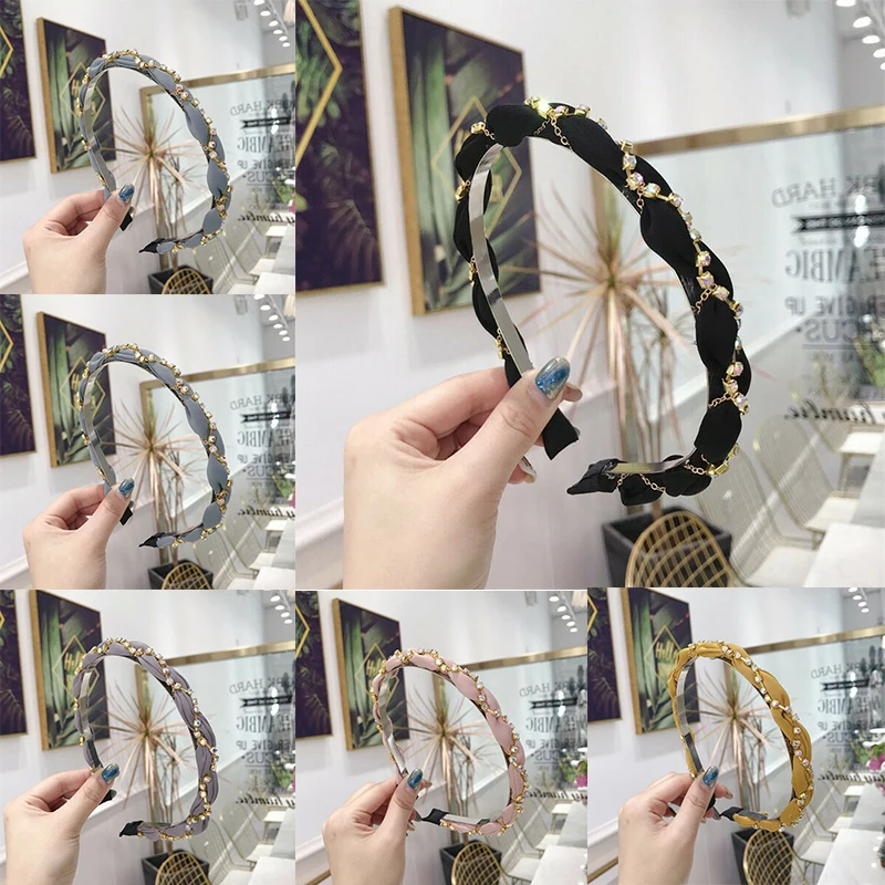 Fashion Handmade Weaving Shinny Crystal Headbands Hairbands Headband Flower Crown Women For Girls Hair Accessories
Fashion Handmade Weaving Shinny Crystal Headbands Hairbands Headband Flower Crown Women For Girls Hair Accessories