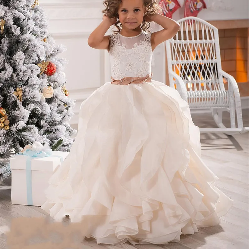 Lace Flower Girl Dresses Cheap Ball Gown Tulle Child Dresses Beautiful Party Girl Dresses Vestidos De Primera Comunion 2020 
Lace Flower Girl Dresses Cheap Ball Gown Tulle Child Dresses Beautiful Party Girl Dresses Vestidos De Primera Comunion 2020