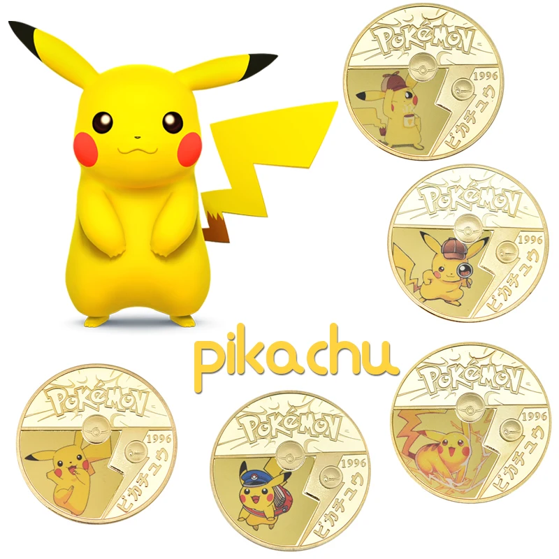 Anime Pokemon Pikachu Commemorative coin golden metal collection child Toys birthday christmas gifts
Anime Pokemon Pikachu Commemorative coin golden metal collection child Toys birthday christmas gifts
