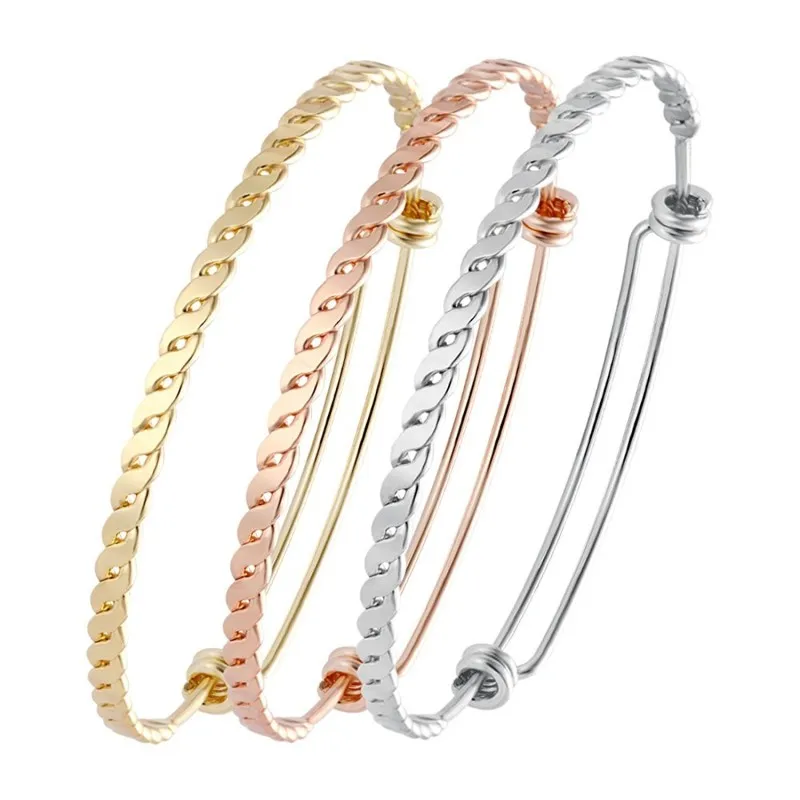 Wholesale Women Stainless Steel Adjustable Wire Bracelet Bangles For Women Jewelry Making DIY Jewelry Findings Accessories
Wholesale Women Stainless Steel Adjustable Wire Bracelet Bangles For Women Jewelry Making DIY Jewelry Findings Accessories
