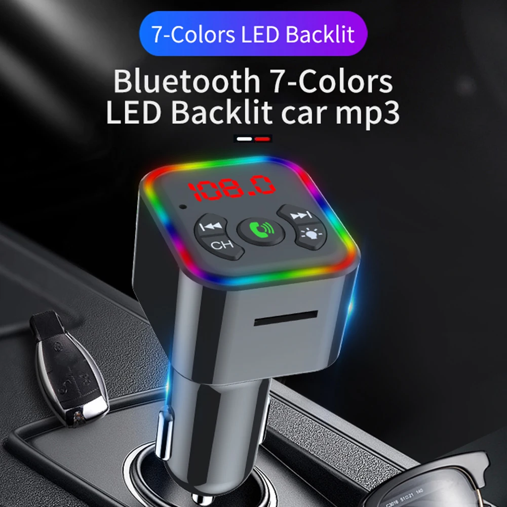 Bluetooth-compatible Version 5.0 FM Transmitter Car Player Kit Card Car PD Charger Quick With Dual USB Car TF Card USB Accessory
Bluetooth-compatible Version 5.0 FM Transmitter Car Player Kit Card Car PD Charger Quick With Dual USB Car TF Card USB Accessory