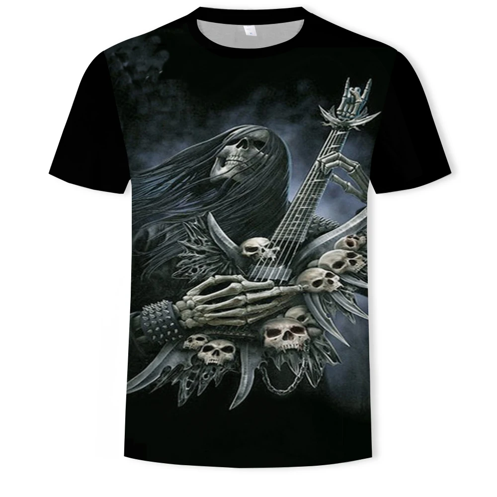 Summer new skull 3D printing O-neck short-sleeved men's oversized T-shirt Funny skull cool and comfortable T-shirt (6XL)
Summer new skull 3D printing O-neck short-sleeved men's oversized T-shirt Funny skull cool and comfortable T-shirt (6XL)
