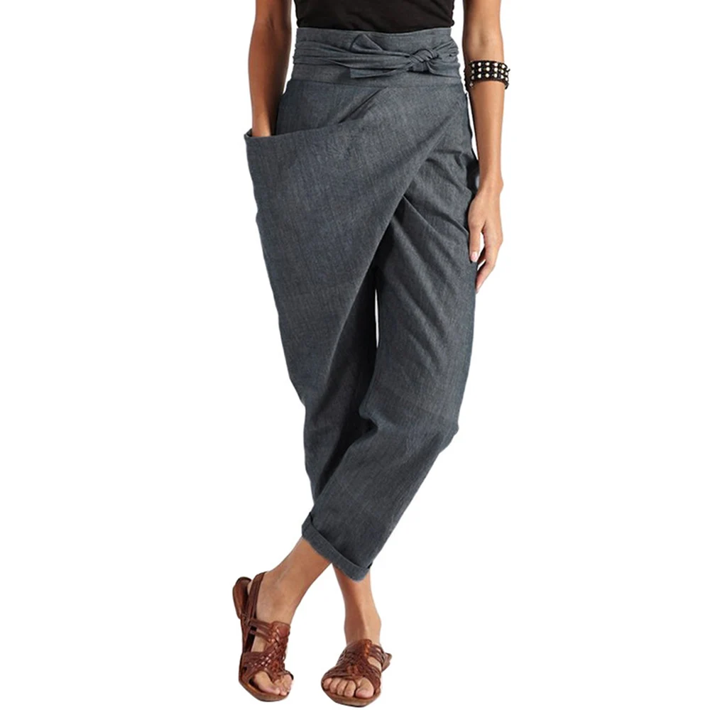 2021 Europe America Explosion Women's Irregular Solid Color High Waist Lace Cross Casual Fashion Temperament Casual Pants Summer
2021 Europe America Explosion Women's Irregular Solid Color High Waist Lace Cross Casual Fashion Temperament Casual Pants Summer
